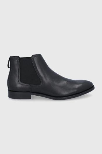 Kožené kotníkové boty Aldo pánské, černá barva