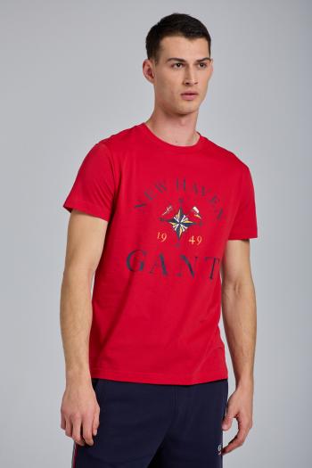 TRIČKO GANT D1. GANT SAILING SS T-SHIRT červená XS