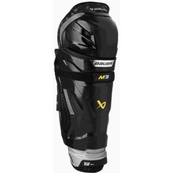 Bauer SUPREME M3 SHIN GUARD INT Juniorské chrániče holení, černá, velikost