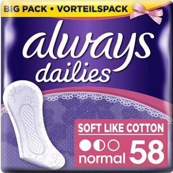 ALWAYS Dailies Soft Like Cotton Normal Intimky 58 ks (4015400567585)