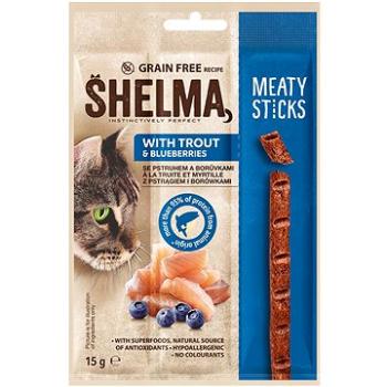 Shelma snack bezobilné masové tyčinky pstruh 15g (8595606407268)