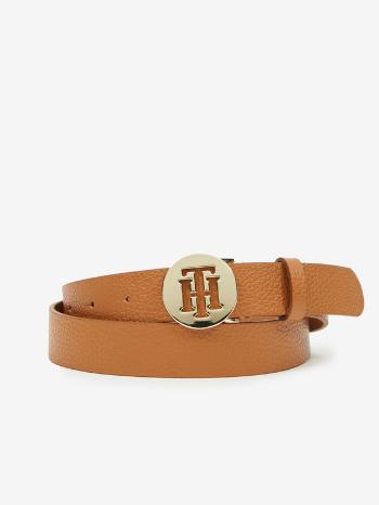 Tommy Hilfiger Round Belt 3.0 Pásek Hnědá