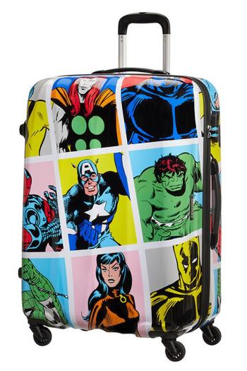 American Tourister Skořepinový cestovní kufr Marvel Legends 88 l - multicolor