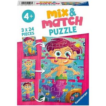 Ravensburger puzzle 055975 Mix & Match Puzzle Mořské víly 3x24 dílků  (4005556055975)