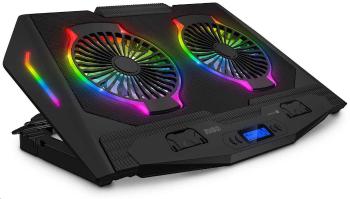 CONNECT IT NEO RGB chladicí podložka pod notebook, černá