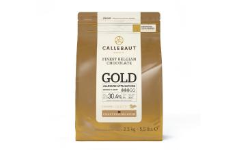 Zlatá čokoláda s chutí karamelu Gold Callets - 2,5 kg - Callebaut
