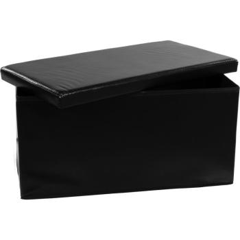 Skládací lavice s úložným prostorem černá OEM M06129