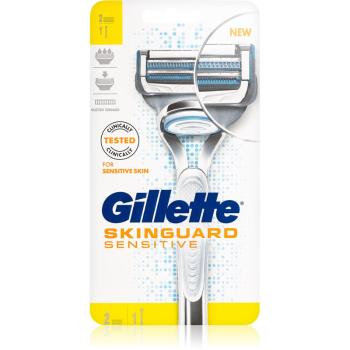 Gillette Skinguard Sensitive holicí strojek pro citlivou pleť + náhradní břity 2 ks 2 ks