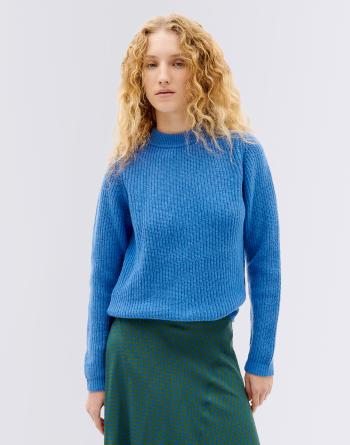 Thinking MU Blue Hera Knitted Sweater BLUE L