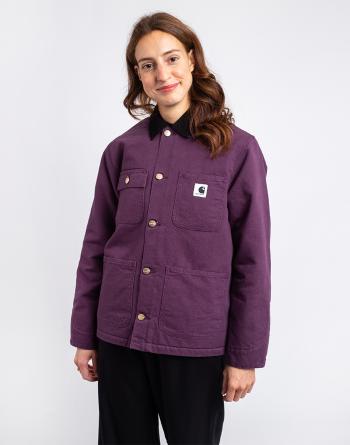 Carhartt WIP W' Irving Coat Dark Plum / Black rinsed L