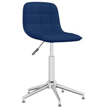 Otočná jídelní židle modrá textil, 334045 (334045)