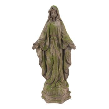 Socha panenky Marie s mechovým povrchem - 35*26*78 cm 5MG0014