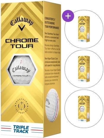 Callaway Chrome Tour SET White Triple Track Golfové míčky