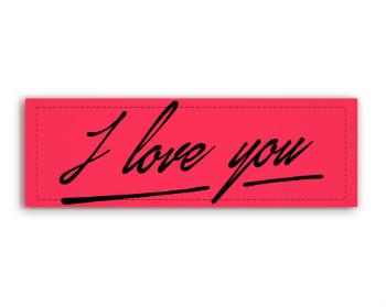 Fotoobraz 150x55 cm panorama  I love you