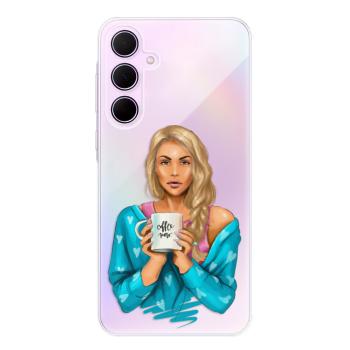 Odolné silikonové pouzdro iSaprio - Coffe Now - Blond - Samsung Galaxy A35 5G