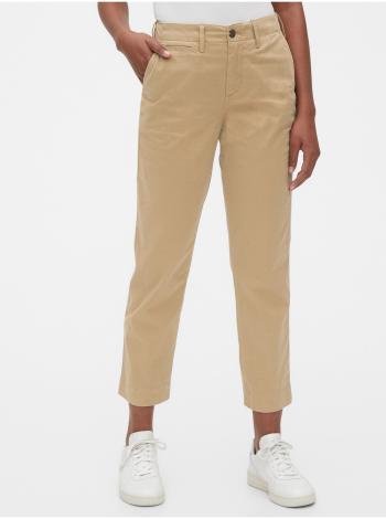 Béžové dámské kalhoty straight khakis