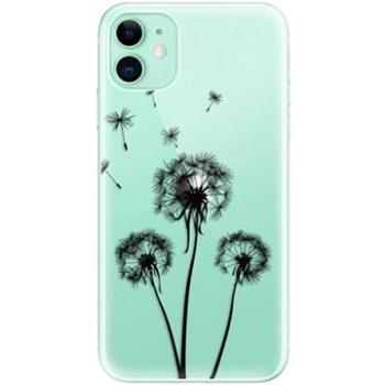 iSaprio Three Dandelions - black pro iPhone 11 (danbl-TPU2_i11)