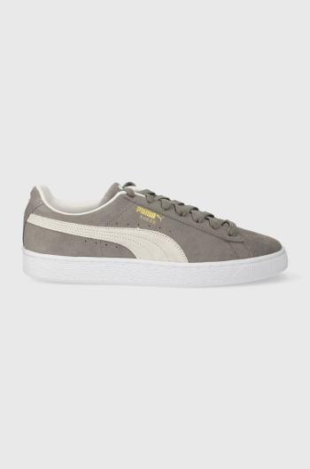 Semišové sneakers boty Puma Suede Classic XXI šedá barva, 374915