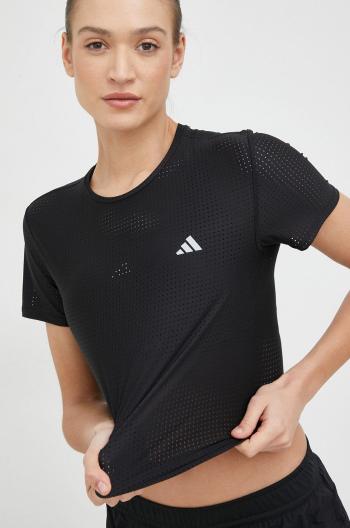 Běžecké tričko adidas Performance Fast černá barva