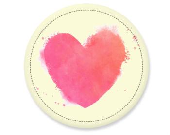 Placka watercolor heart