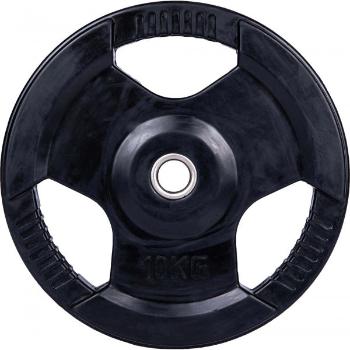 Fitforce PLR 10KG 30MM Pogumovaný nakládací kotouč, černá, velikost 10 KG