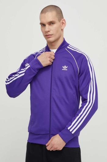 Mikina adidas Originals pánská, fialová barva, s aplikací, IR9885