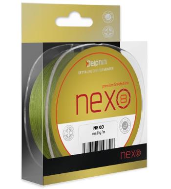 Delphin splétaná šňůrka nexo 8 green-průměr 0,14 mm / nosnost 18,9 lb / návin 1300 m