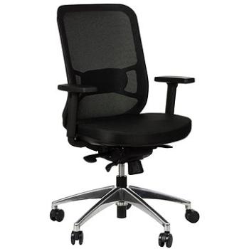Otočná židle s prodlouženým sedákem GN-310/ALU BLACK (Stema_5903917400626)