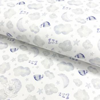 Úplet Snoozy fabrics Cloudy Zzzzz digital print