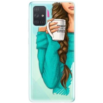 iSaprio My Coffe and Brunette Girl pro Samsung Galaxy A71 (coffbru-TPU3_A71)