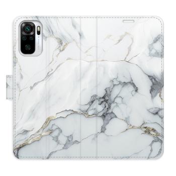 Flipové pouzdro iSaprio - SilverMarble 15 - Xiaomi Redmi Note 10 / Note 10S