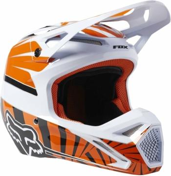 FOX V1 Goat Dot/Ece Helmet Orange Flame XL Přilba