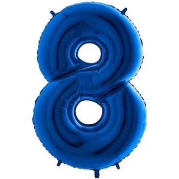 Balón foliový číslice modrá - blue 102 cm - 8 (8435102305098)
