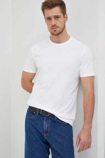 Bavlněné tričko GAP bílá barva
