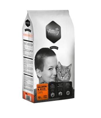 Amity premium cat SALMON/rice - granule pro dospělé kočky - 1,5kg