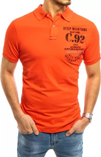 ORANŽOVÁ POLOKOŠILE S POTISKEM PX0460 Velikost: XL