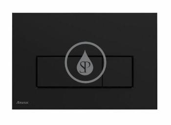 RAVAK Uni Slim Ovládací tlačítko splachování, matná černá X01744