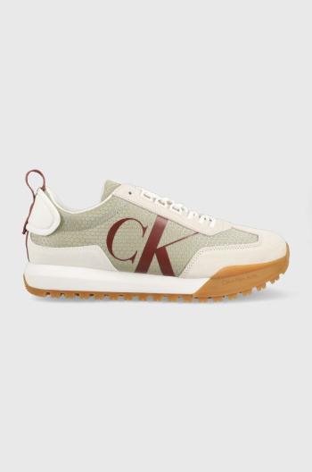 Sneakers boty Calvin Klein Jeans New Retro Runner Laceup šedá barva