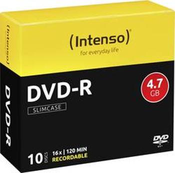 DVD-R 4.7 GB Intenso 4101652, 10 ks, Slimcase