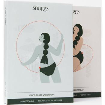 Snuggs Period Underwear Classic: Heavy Flow látkové menstruační kalhotky pro silnou menstruaci velikost L 1 ks