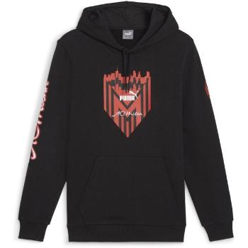 Puma AC MILAN FTBLICONS HOODY Pánská mikina, černá, velikost