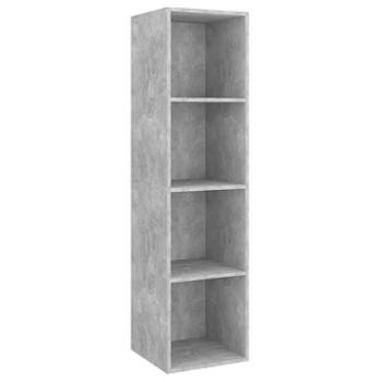 SHUMEE nástěnná betonově šedá, 37 × 37 × 142,5 cm (805493)