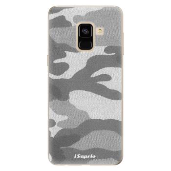 Odolné silikonové pouzdro iSaprio - Gray Camuflage 02 - Samsung Galaxy A8 2018