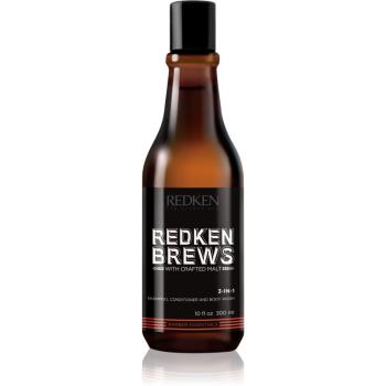 Redken Brews 3 v 1 šampon, kondicionér a sprchový gel 300 ml