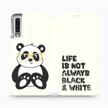 Flipové pouzdro na mobil Samsung Galaxy A7 2018 - M041S Panda - life is not always black and white (5903226491766)