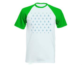 Pánské tričko Baseball vzor kotvy