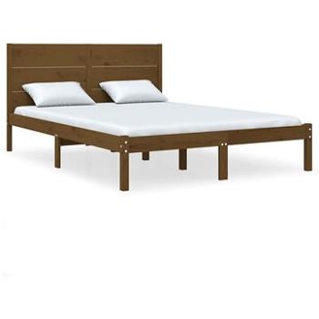 Rám postele medově hnědý masivní dřevo 120×190 cm Small Double, 3104126 (3104126)