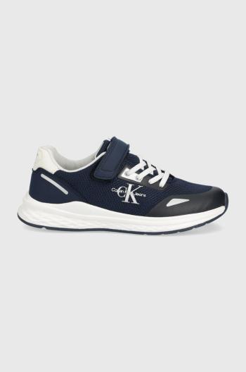 Dětské sneakers boty Calvin Klein Jeans tmavomodrá barva