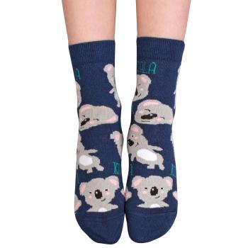 Dívčí vzorované ponožky GATTA KOALY modré Velikost: 36-38