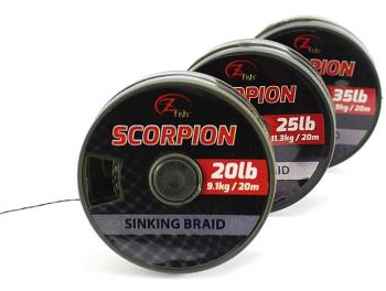 Zfish šňůrka scorpion sinking braid camou 20 m-průměr 35 lb / nosnost 15,9 kg